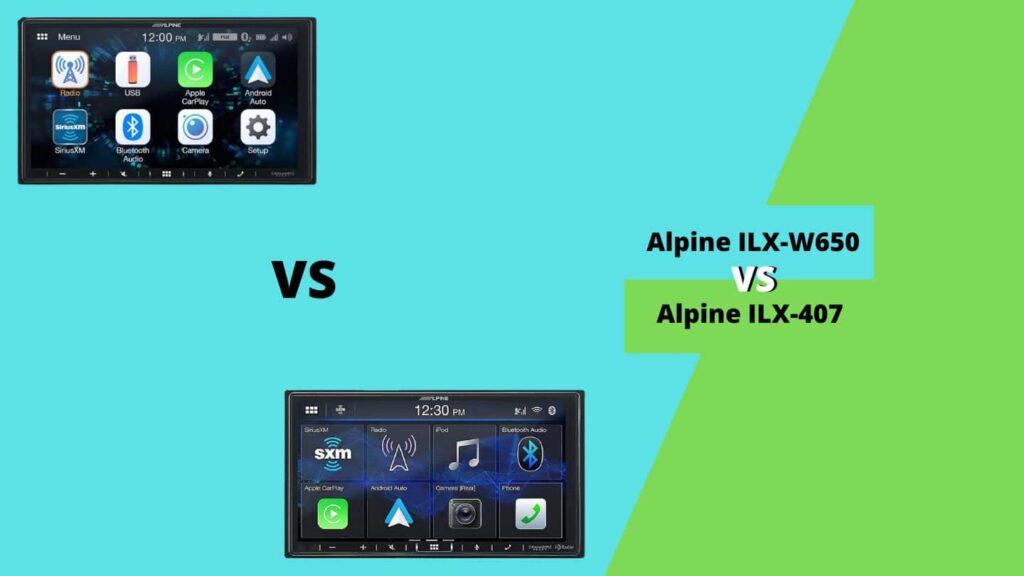 Alpine ILX-W650 vs ILX-407