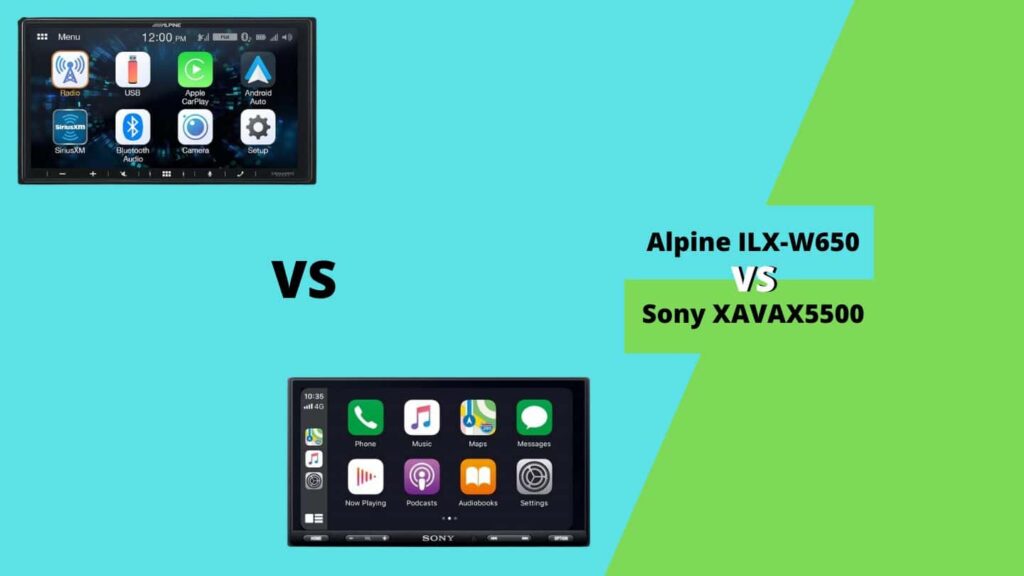 Alpine ILX-W650 vs Sony XAVAX5500